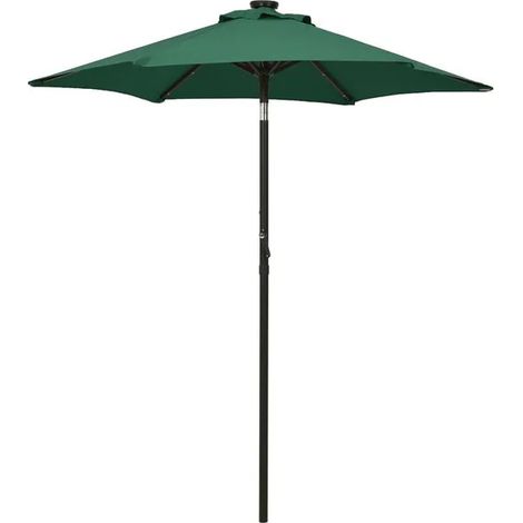 Paravent de jardin avec lumière LED verte, 200x211 cm, aluminium. (1/5)
