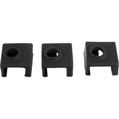 Manchon Protège Brûlures en Silicone Isolant Thermique 3pcs Noir et Assure Stabilité de Température pour Bloc Aluminium de Chauffe pour Buse Imprimante 3d (1/5)