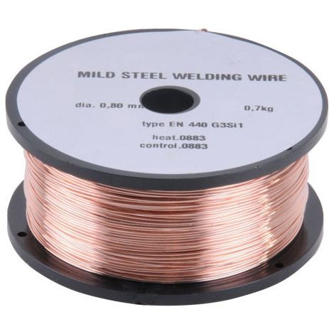 Hilo de soldadura de cobre con gas de 0,80 mm, 5,0 kg