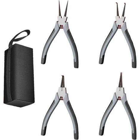 Ensemble de 4 pinces à circlips multifonctionnelles de 9 pouces, adaptées à la réparation automobile et de meubles. (1/5)