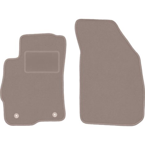 Alfombrillas delanteras para Chevrolet Aveo II T300 hatchback y sedán (2011-), color beige.