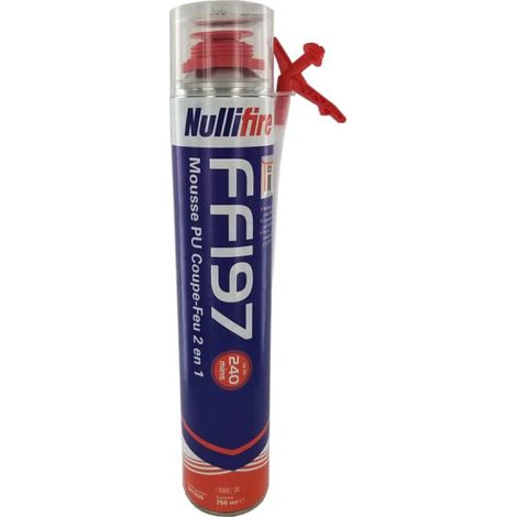 NULLIFICATO grigio 2 in 1 schiuma ignifuga FFI97