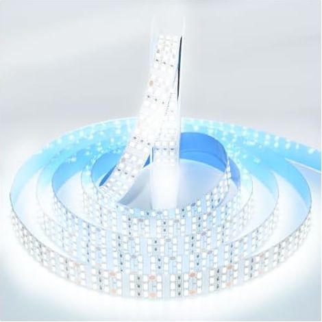 SUYOOULIN Bande lumineuse LED à intensité variable - 12 V CC - SMD 28351800 - 38 000 lm - Super lumineuse - Flexible - Non étanche IP21 - Pour la maison, la décoration de fête (blanc lumière du jour (1/5)
