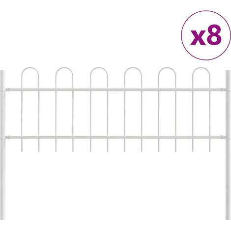 Maison Exclusive - Gartenzaun BOXTEL 8 pcs 13,6 x 0,6 m Pulverbes (1/5)