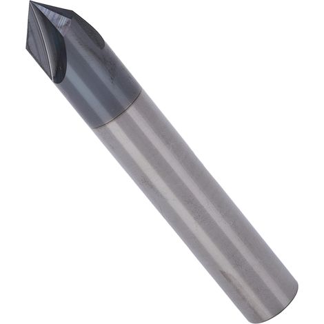 Fraise à chanfreiner 3 dents 90° en acier au tungstène, outil de polissage et de sculpture CNC, diamètre 3 x 90° x 50 mm (1/5)