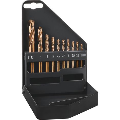 Alpen Spiralbohrer-Set DIN 1897 PZ, 3,0-10,0mm, 10-teilig (1/2)