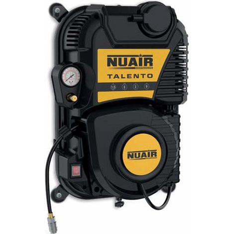 COMPRESOR DE PARED SIN ACEITE 1,5 KM 8 BAR 2 L 9 M CABLE SILENCIADOR - N/NUA506