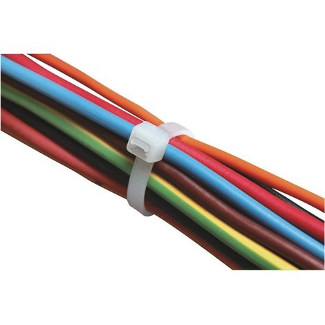 Collier de serrage transparent 3,5x145mm - SACHET 1000 COLLIERS
