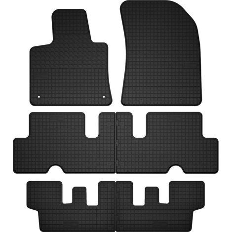 Tapis en caoutchouc 3 rangées, 7 personnes pour : Citroën C4 Picasso II monospace (de 2013 à 2021)