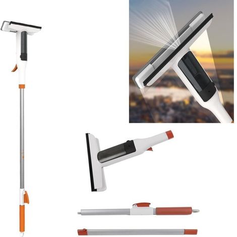 3-in-1 Fensterreinigungsset: Spray, Waschmittel und Abzieher – Ideal für große Fenster, Duschtüren und Autoscheiben