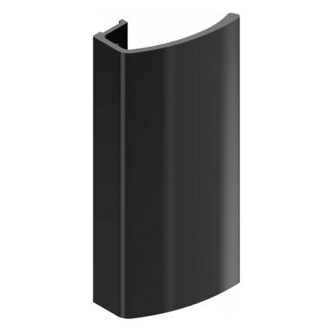 Poignée de tirage incurvée pour portail - aluminium - anthracite - hauteur 120 mm - TIRARD (1/5)