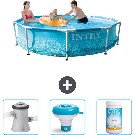 Piscine Intex Cadre Rond - 305 x 76 cm - Inclus Accessoire CB77 (1/5)