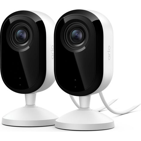 C谩mara de seguridad interior ARLO Essential 3 2K 2 pack blanco Wi-Fi 130掳 (1/5)