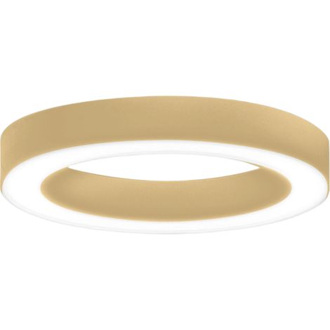 Plafonnier Flor P/M - Led Intégrée 50W 3000K, Gradable À Coupure De Phase, Aluminium Doré Brossé, Diffuseur En Méthacrylate - Gealuce (1/3)