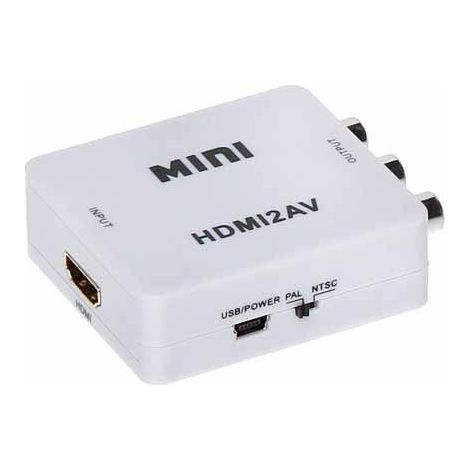 HDMI zu RCA AV PAL/NTSC Video- und Audio L/R-Konverter (1/3)