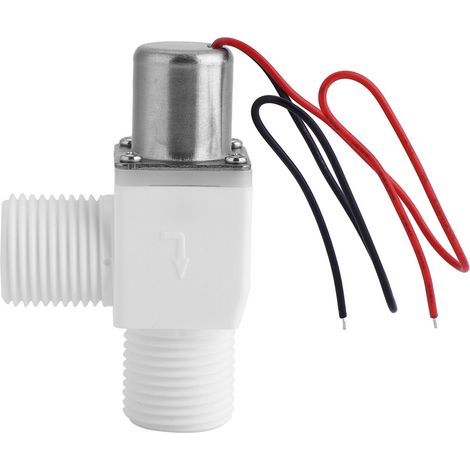 Elektrisches Impulsmagnetventil aus Kunststoff für die Wassersteuerung, 4,5–6 V DC, 1/2" (1/5)