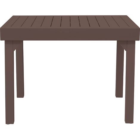Tavolo Allungabile da Giardino 106/212x75x75 cm Capannori in Alluminio Chocolate (1/3)