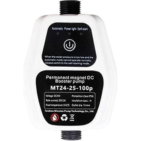 Pompe de surpression 100W 220V, compatible avec les douches et les chauffe-eau, fournit une augmentation instantanée de la pression. (1/2)