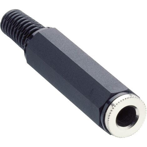 Jack 6.35 mm femelle, droit Lumberg KLK 3 Nombre de pôles: 3 stéréo noir 1 pc(s) (1/3)