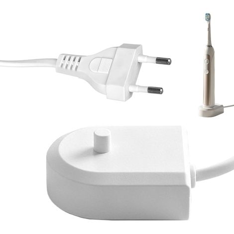 Chargeur de Brosse à Dents Électrique pour Philips Sonicare HX6100, Station de Charge Inductive Étanche, Compatible avec HX3000 HX6000 HX8000 HX9000 Série, Station de Charge de Rechange (Blanc)