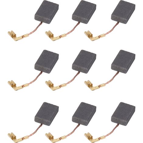 20 Stück Motorkohlebürsten, professionelle Ersatz-Kohlebürsten für Elektromotoren, geeignet für Bohrmaschinen und Winkelschleifer (1/5)