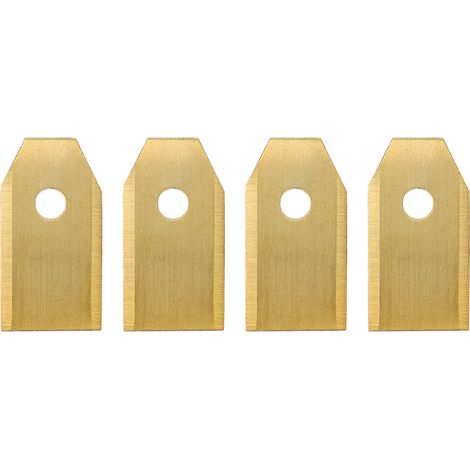Lames de coupe-bordures en acier inoxydable plaqué titane, 30 pièces (1/5)