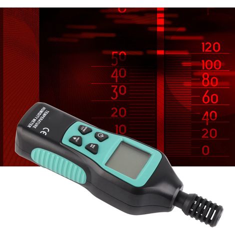 Thermomètre et hygromètre numériques, mini thermomètre, écran LCD rétroéclairé, fonction de maintien des données. (1/5)
