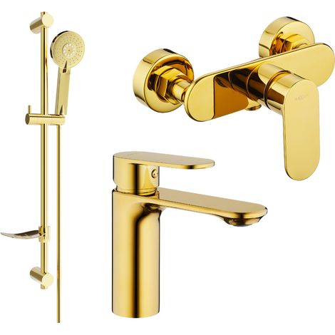 Mexen Milo DF40 Brausegarnitur, Gold - 71304DF40-50 (1/4)