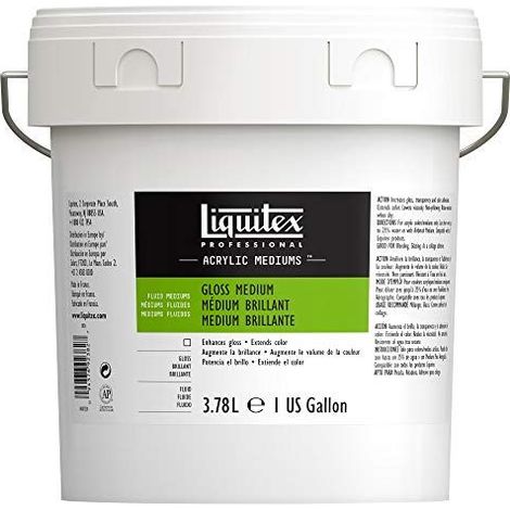 Médium et vernis brillant - Marque - Modèle - Volume professionnel - Brillant - 5 l