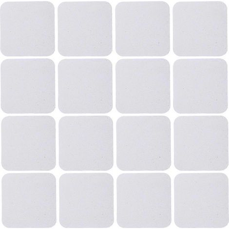 Set mit 10 leeren Kühlschrankmagneten, ideal zum Dekorieren, schlichtes Design. – 5,00 x 5,00 x 0,20 cm – Weiß (1/4)