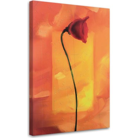 Tableau décoratif Coquelicot Fleur Rouge Nature 60x90 (1/5)