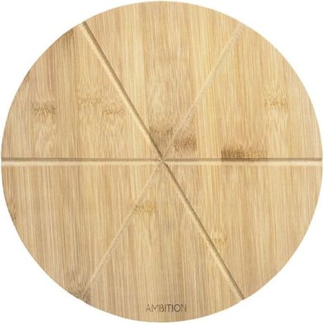 Coupe-pizza Paloma, 32 cm, rond, en bois de bambou (1/2)
