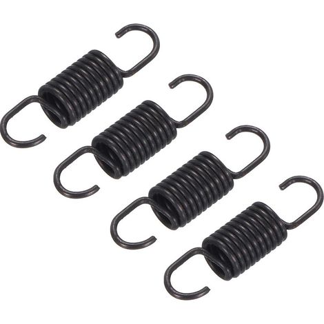 4 pièces Noir Ressorts de Rechange pour Fauteuil inclinable de 68 mm Ressorts de Tension à Double Crochet (1/4)