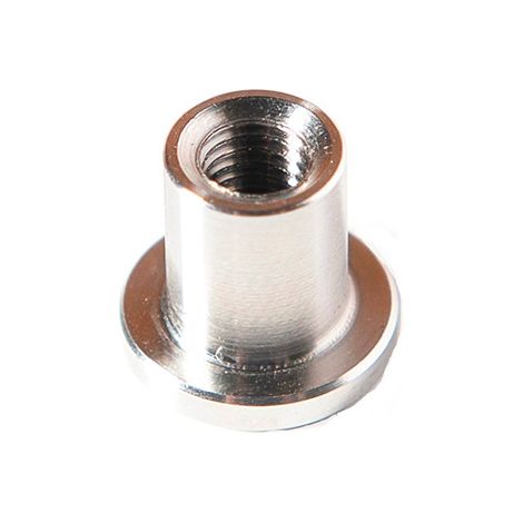 Douille Inox 316 M5 Diamètre 7,8 x longueur 9mm pour fixation paumelles et équerres de cabines sanitaires HOMEWELL
