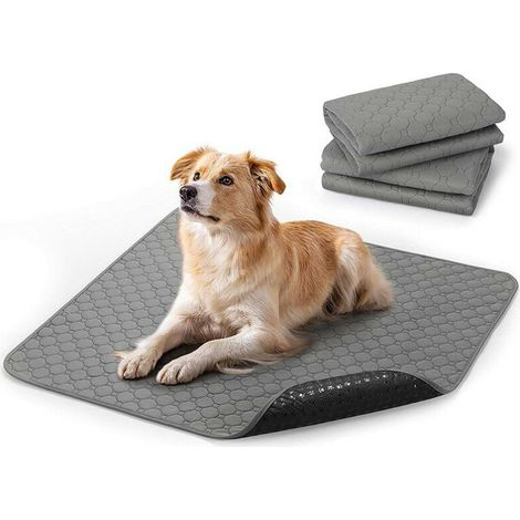 Set di 2 tappetini per l'addestramento dei cuccioli 100x70cm, tappetino assorbente lavabile per cani, tappetino per la pulizia dei cani anti-perdita e antiscivolo, tappetino riutilizzabile (1/5)