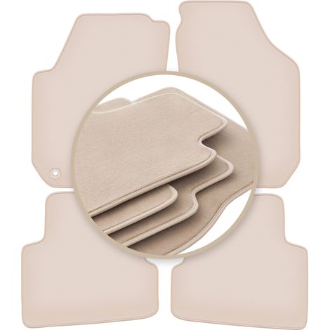 Tappetini beige PREMIUM per: Skoda Fabia II hatchback, station wagon 2007-2014 (1/5)