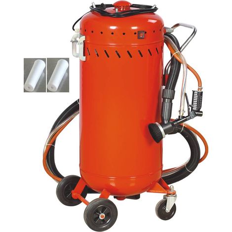 Combiné Sableuse Aérogommeuse Aspirateur mobile 106L intérieur extérieur + 4 Buses 7mm (1/2)