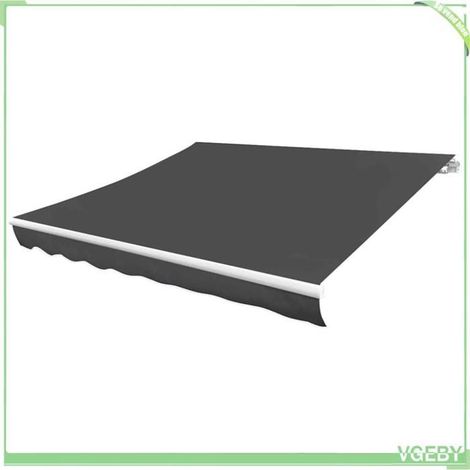 Toile d'auvent - FAFEICY - 143710 - Anthracite - Rectangulaire - 400x300 cm (1/4)