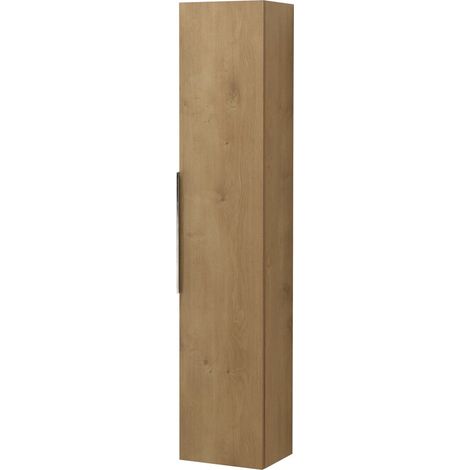 Colonna bagno sospesa 150 cm rovere con anta soft close Elva (1/5)