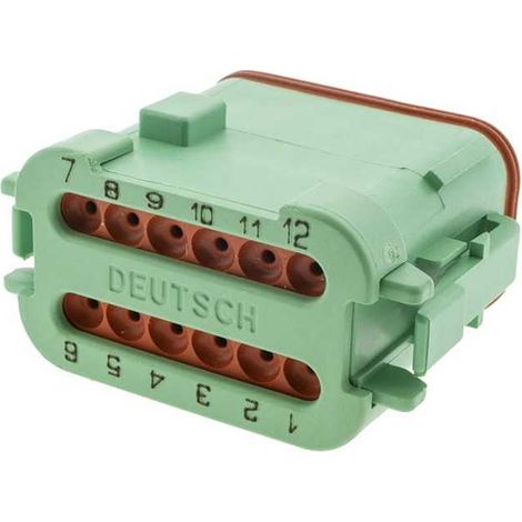 Connettore Serie DT Maschio 12 Vie EP06 Verde