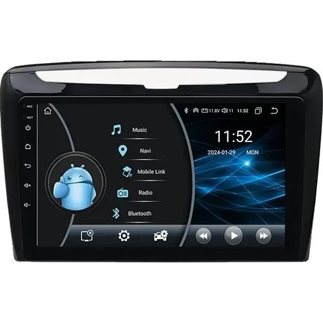 Sistema multimediale per auto, compatibilità con smartphone, sistema di navigazione, compatibile con Lancia Ypsilon 2012-2020, telecamera posteriore W1 AIPRO (1/2)
