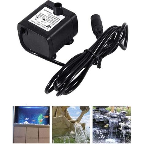 Mini Pompe à Eau 420L/H - Ultra Silencieuse 5W pour Aquarium, Bassin, Fontaine et Hydroponie - Pompe Submersible Économique et Fiable
