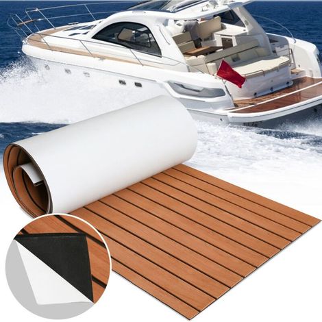 Tapis de pont en mousse EVA antidérapant et imperméable, 240 × 90 cm — idéal pour yachts, bateaux, planches de surf et activités nautiques (1/5)