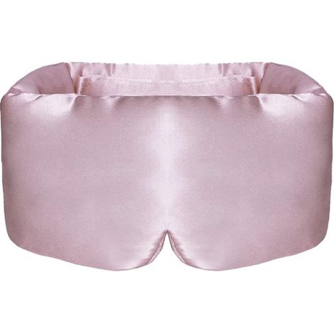 Masque de sommeil en soie de mûrier avec bandeau ajustable - Unisexe - Grand masque et bandeau - Idéal pour la nuit, les voyages et les siestes - Convient à toutes les saisons - Masque extra large - 7 (1/5)