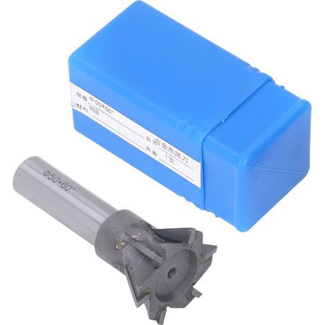 Coupeur à queue d'aronde en carbure cémenté de trempe, outil de fraisage à tige droite à 6 lames pour l'acier inoxydable (1/5)