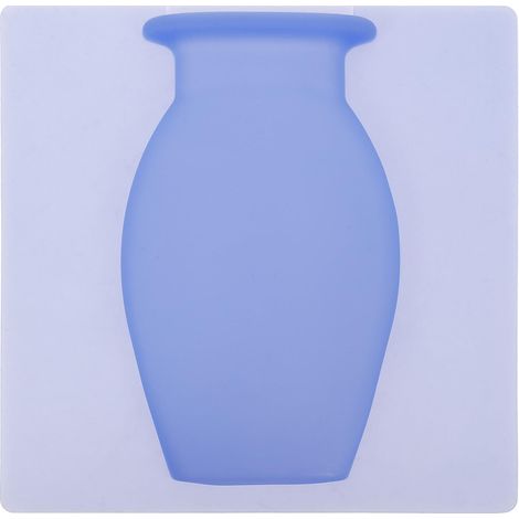 Vase mural suspendu en silicone, pot de fleurs adhésif durable et décoratif, idéal (1/5)