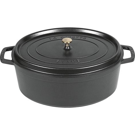 Bräter Cocotte für alle Herdarten 12 L Ø41cm schwarz (1/4)