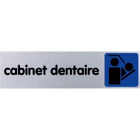 Plaque de porte Cabinet dentaire - couleur 170x45mm - 4032658