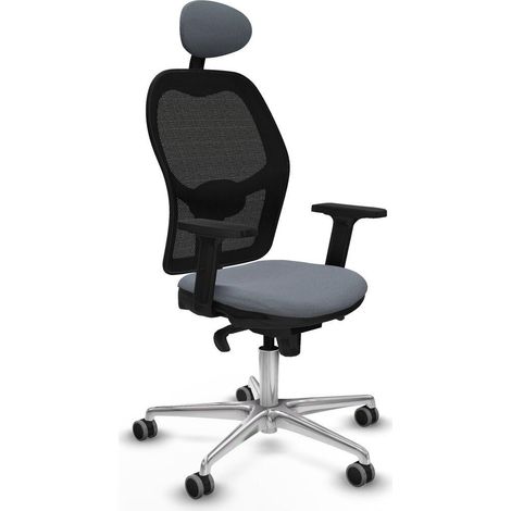 Piqueras y Crespo Sedia da Ufficio Moderna Grigia Regolabile (1/3)