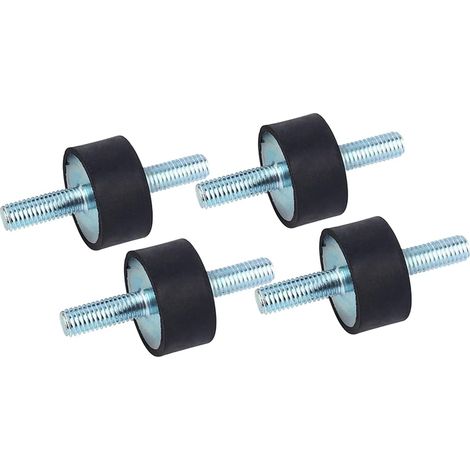 4pcs Rubber Anti-Vibration Brackets for Frame Rubber Insulation Dampers with Double Screw Studs 30 x 15 M823 (1/4)